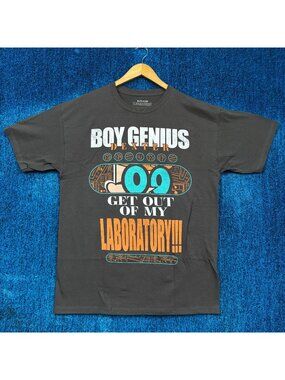 Dexter’s Laboratory Boy Genius Cartoon Network Series Tee L